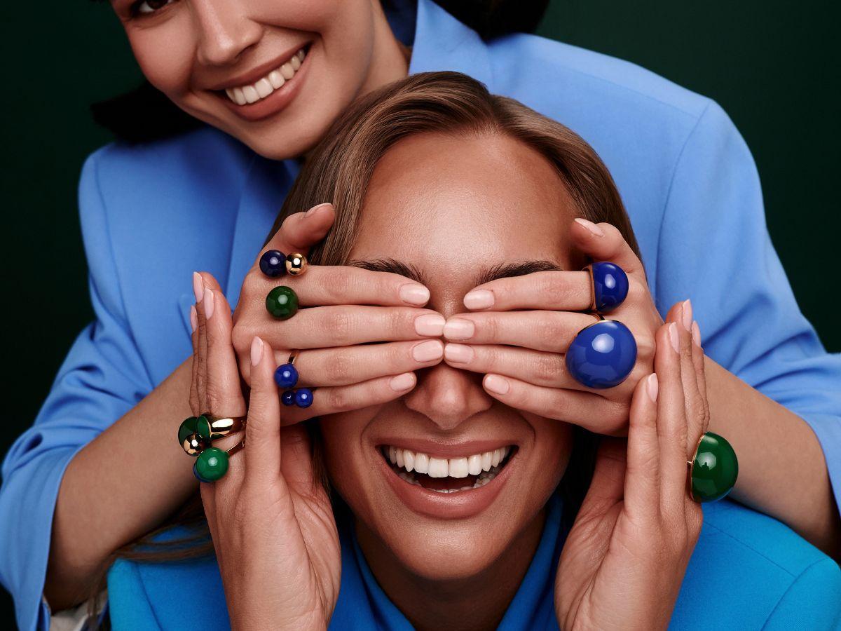 Pierścionki emaliowane