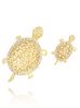 Broszki żółwie złote Turtle Family BRSS0133