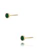 Kolczyki z cyrkoniami zieleń butelkowa Color Palette KSA0600