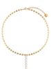 Naszyjnik złoty perłowy Womanly NSA0545