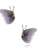 Kolczyki z motylkami fioletowe Levity KSS1483