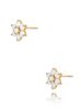 Kolczyki kwiatuszki z białymi cyrkoniami Azure KSA0799