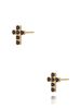 Kolczyki złote krzyżyki z cyrkoniami Cristal Cross KSA0945