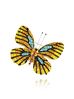 Broszka z kolorowym motylem Papillon BRPI0009