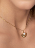Naszyjnik złoty z perłą Japan NSA0639