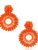 Kolczyki z kryształkami pomarańczowe Luminous KWE0009