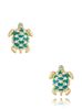 Kolczyki żółwiki z kryształkami Miami KSS1099
