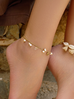 Bransoletka na nogę złota z perełkami Côte des perles BNSY0017