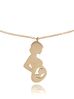 Naszyjnik złoty z kobietą w ciąży NSA0135