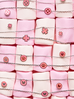 Zestaw srebrny z łapkami i różową emalią Candyland ZCA0007