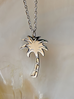 Naszyjnik srebrny z palmą Palm Beach NSA0785