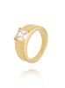 Pierścionek złoty z kryształem Sparkle Ring PSA0945