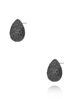 Kolczyki czarne krople z cyrkoniami Helmi KSS1555