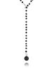 Naszyjnik z kryształkami czarny z zawieszką Cristalli NPA1210
