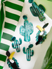 Kolczyki zielone z kaktusami Cactus KZA0080
