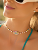 Choker kolorowy z okiem Sunset Gaze NBI0023