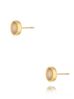 Kolczyki złote wkrętki z szarym agatem DazzleKSA1380
