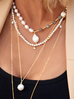 Naszyjnik z pereł i wisiora z perłą Double Pearls NPE0080