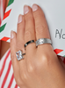 Pierścionek srebrny z kryształem Sparkle Ring PSA0941