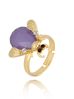Pierścionek żuczek z fioletowym kryształkiem May PMI0105