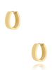 Kolczyki złote owalne Gloss KSA1513