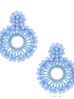 Kolczyki z kryształkami błękitne Luminous KWE0025