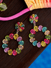 Kolczyki z kolorowymi kryształami Teresina KFF0242