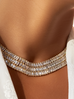 Naszyjnik z kryształkami potrójny Mariah NS0115