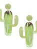 Kolczyki zielone z kaktusami Cactus KZA0078
