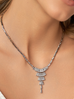Naszyjnik srebrny z kryształkami Samantha NS0223