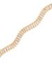 Bransoletka złota z kryształkami Gold Wave BSS0127