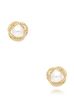 Kolczyki złote z perłą i cyrkoniami Perle Délicate KPE0096