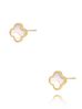 Kolczyki koniczynki z masą perłową Heureux  KSA1482