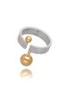 Pierścionek srebrny ze złotymi kulkami Balls PSA0548