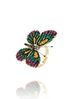 Pierścionek z kolorowym motylem Papillon PPI0003