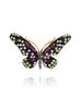 Pierścionek z kolorowym motylem Papillon III PPI0002