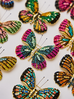 Broszka z kolorowym motylem Papillon BRPI0009