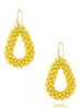 Kolczyki z kryształkami żółte łezki Luminous KWE0125