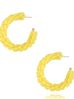 Kolczyki żółte z kryształkami Descansar KWE0108