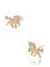 Kolczyki jednorożce złote Unicorn KSA0416