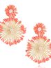 Kolczyki koralowe z perełkami Bunga KSO0026