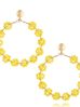 Kolczyki żółte z kryształkami Chillout KWE0090