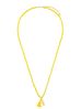 Naszyjnik długi z kryształkami żółty Summer Beach NSH0012