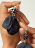 Kolczyki czarne z kryształami Aabira KBL1457