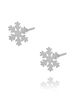 Kolczyki srebrne śnieżynki KSE0111