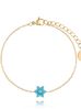 Zestaw biżuterii z turkusowymi kwiatuszkami Azure Z0102