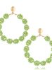 Kolczyki zielone z kryształkami Chillout KWE0091