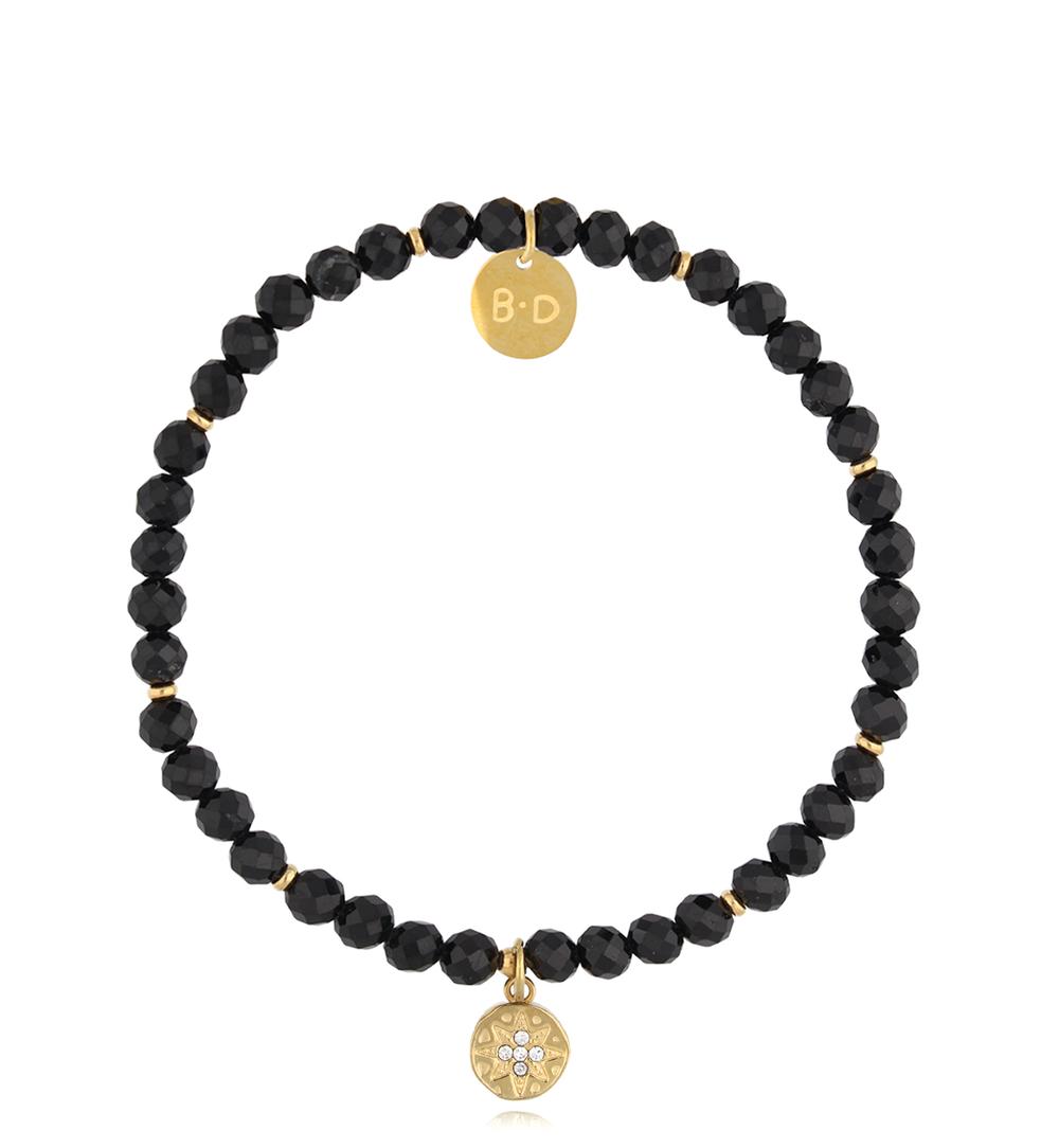 Bransoletka czarna z turmalinami Black Star BTW2214