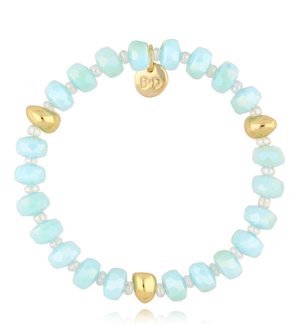 Bransoletka z błękitnymi kryształkami Clear Sky BCY0018