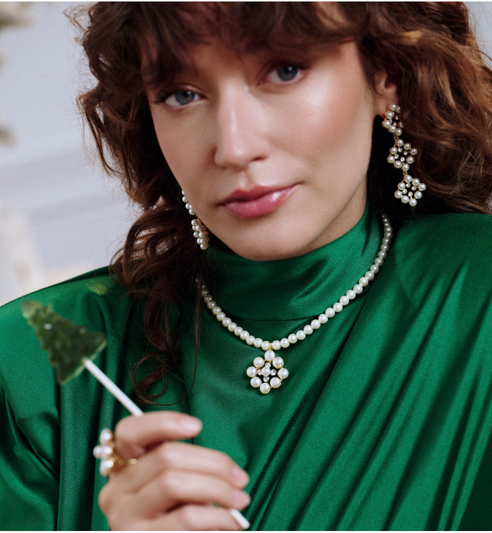 Kolczyki z białymi perłami KPE0171